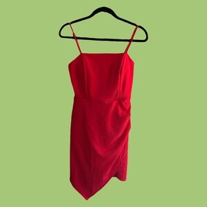 Mi Ami Vibrant Red Mini Dress